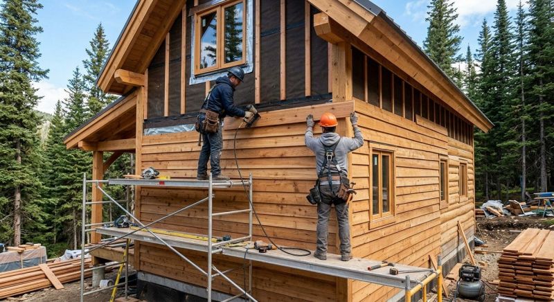 Log Home Siding Installation in Boston, MA